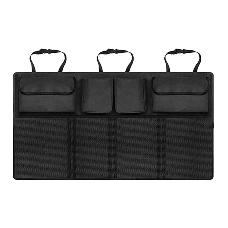 Large Capacity Oxford Car Trunk Hanging Storage Bag — 8-Pocket Waterproof Back Seat Organizer