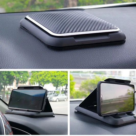 Universal Dashboard Phone Holder for Car Anti-Slip Silicone Suction Pad Adjustable Smartphone Support Car Phone Holder Mount