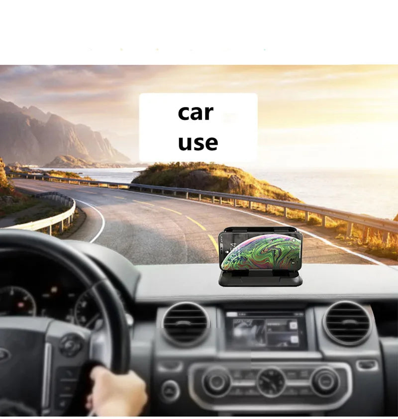 Universal Dashboard Phone Holder for Car Anti-Slip Silicone Suction Pad Adjustable Smartphone Support Car Phone Holder Mount