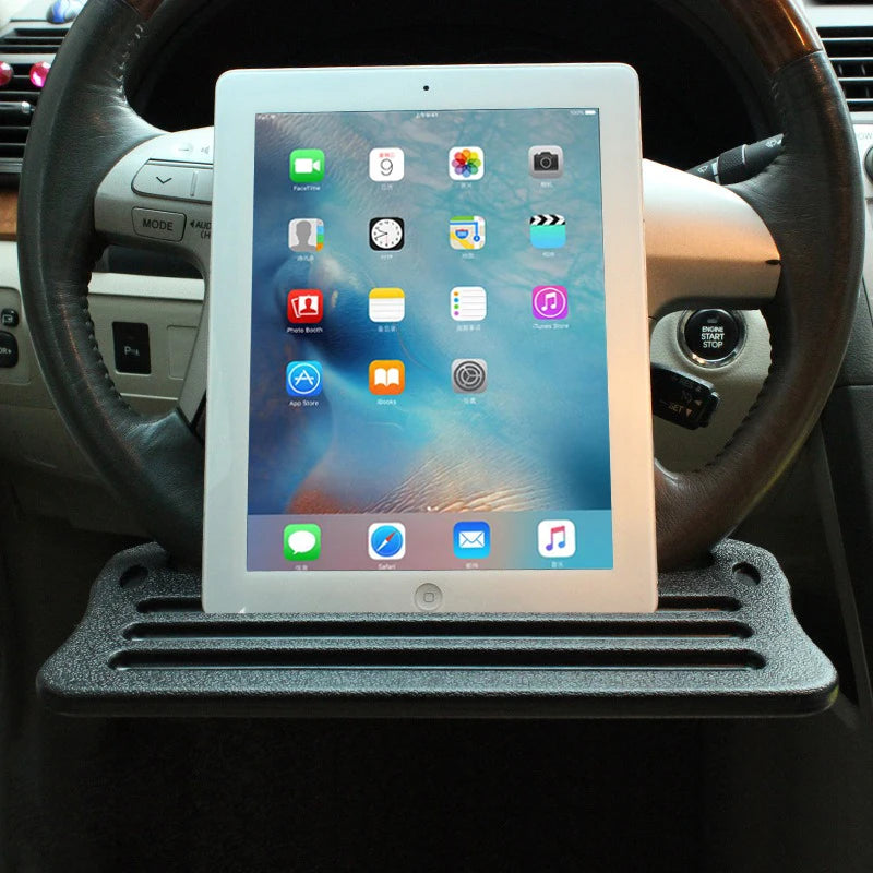 Multifunctional Car Steering Wheel Portable Tray Seat Organizer for Office Dining Reading Universal Car Bracket Tray Board
