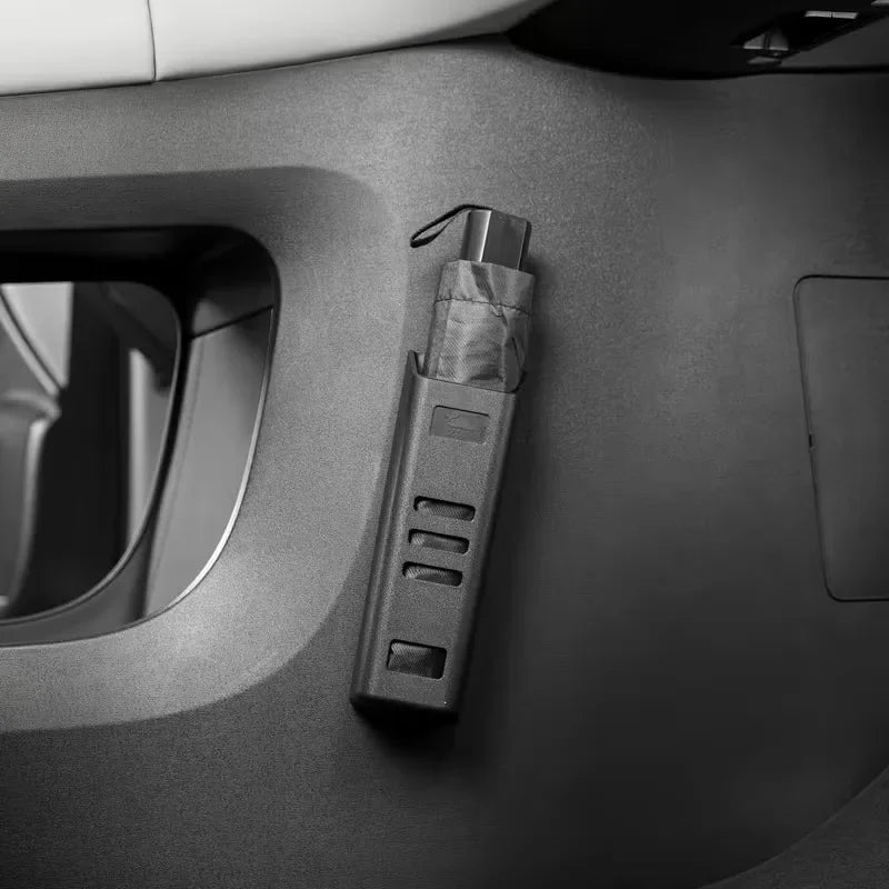 Universal Car Umbrella Holder & Storage Box — Waterproof Trunk Organizer for SUV, Sedan & Hatchback