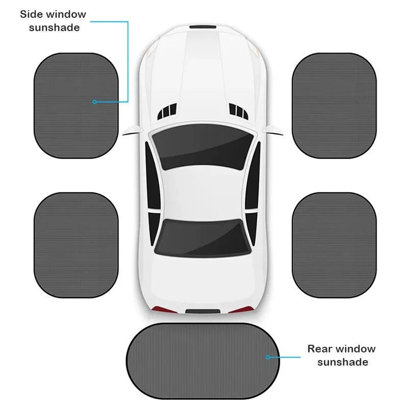 Universal Car Windshield & Window Sunshade — Foldable Mesh Visor Protector | 4 Options