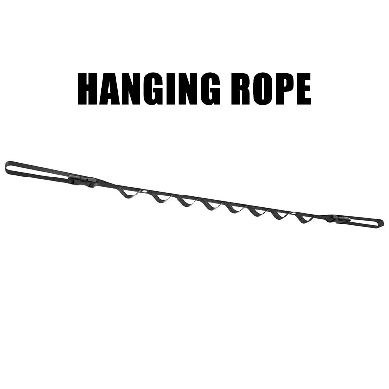 Portable Car Clothes Hanger Rope 10KG Large-Bearing Car Clothesline 83cm-119cm Adjustable Clothes Storage Hanger for Traveling