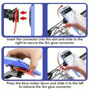 Universal Phone Holder 360° Rotatable — Car Dashboard, Windshield, Bike & Motorcycle Handlebar Mount