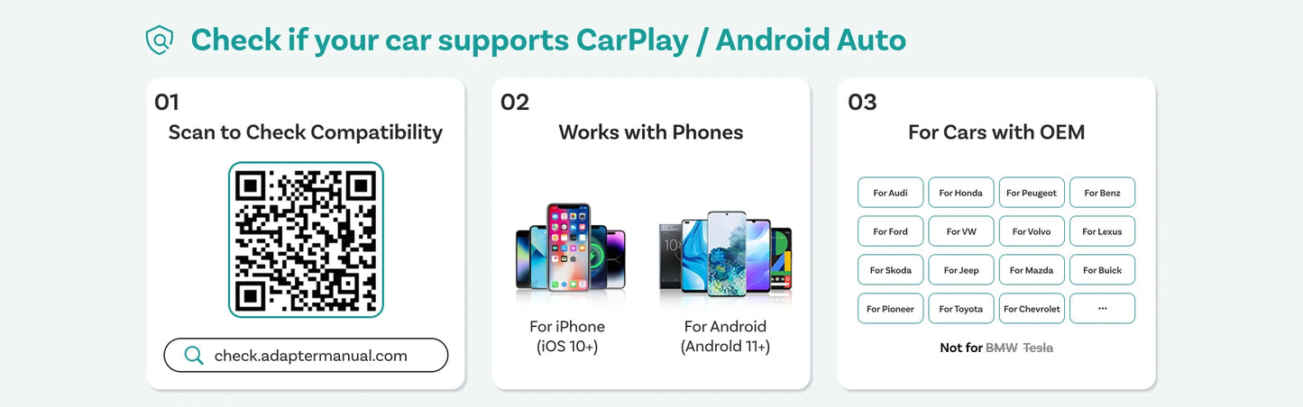 OTTOCAST Play2Video Ultra Wireless CarPlay AI Box Video Streaming for Car YouTube Netflix IPTV Plug&Play for Factory Wired CarPl
