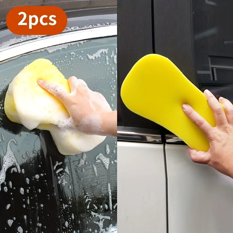 High-Density Figure-8 Car Washing Sponge — Professional Cleaning & Waxing Block