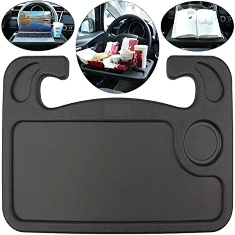 Multifunctional Car Steering Wheel Portable Tray Seat Organizer for Office Dining Reading Universal Car Bracket Tray Board