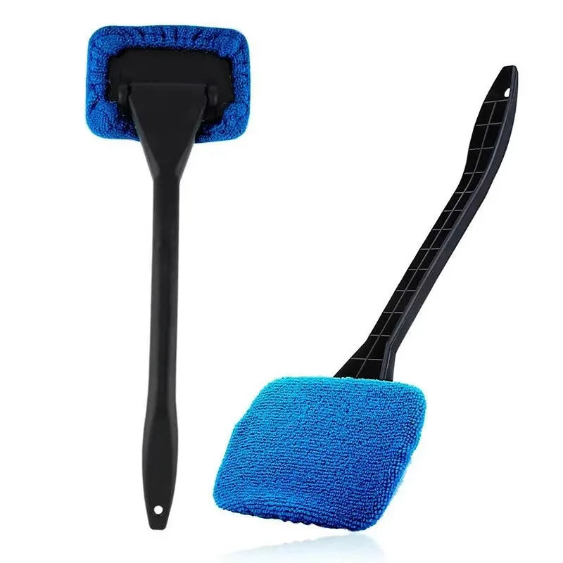 Long Handle Car Windshield Cleaning Brush — 180° Rotating Head Window Wiper Tool | 3 Colors