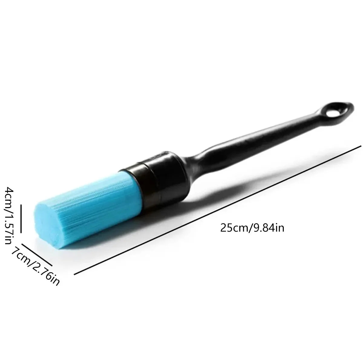Car Detailing Brush Set — Natural Boar Hair Brushes for Air Vents, Rims & Interior Cleaning