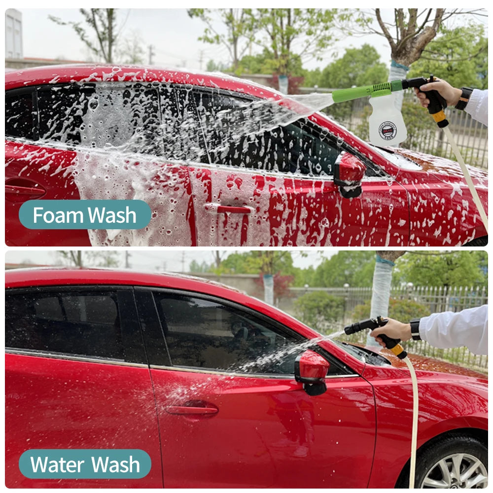 BEAR FORCE Car Wash Foam Gun — Low Pressure Garden Hose Snow Foam Lance & Sprayer