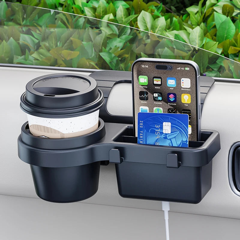 Car Side Door Window Hanging Storage Barrel — Cup Holder, Phone Slot & Pocket Organizer | 3 Types