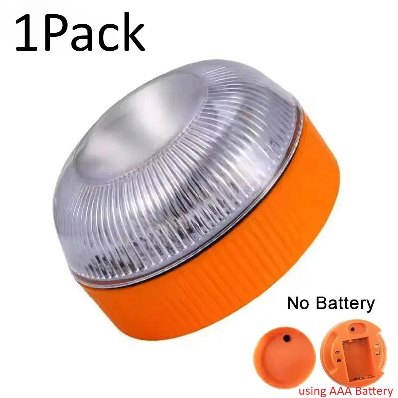 Heinast LED Car Strobe Warning Light — Portable Magnetic Emergency Beacon with Multi-Mode Flashing