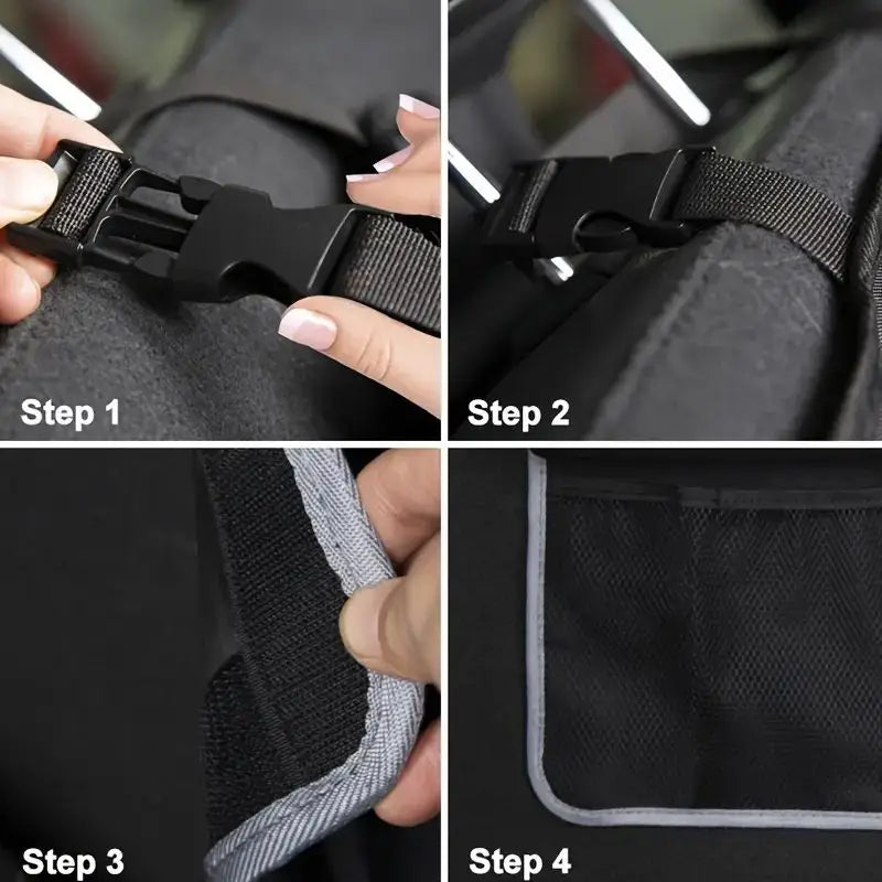 Multi-Functional Car Trunk & Back Seat Storage Bag — 3-Strap Organizer for SUV, MPV & More