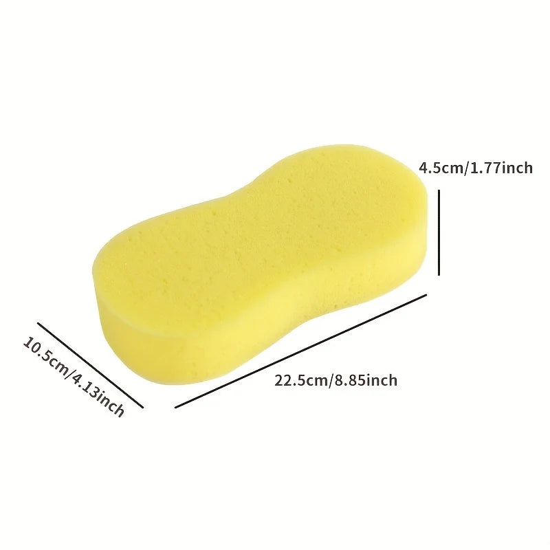 High-Density Figure-8 Car Washing Sponge — Professional Cleaning & Waxing Block
