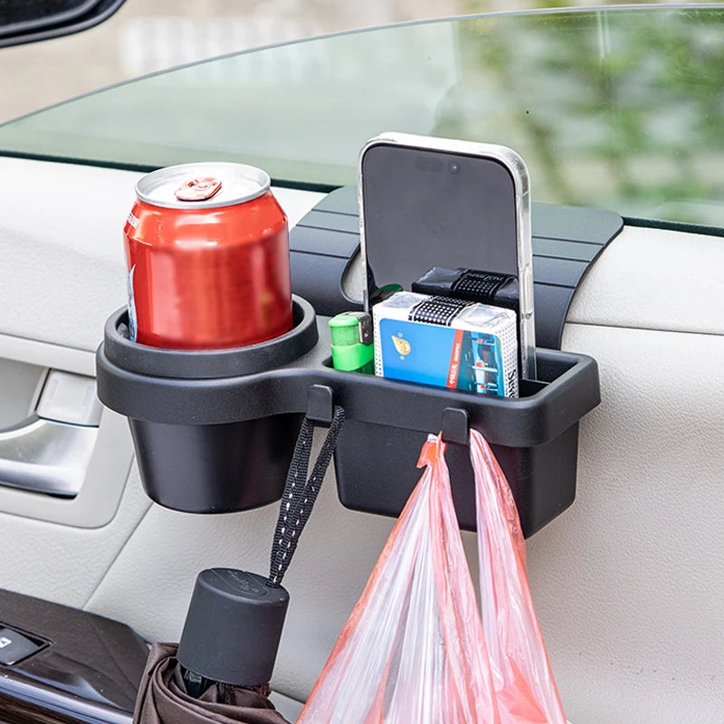 Car Side Door Window Hanging Storage Barrel — Cup Holder, Phone Slot & Pocket Organizer | 3 Types