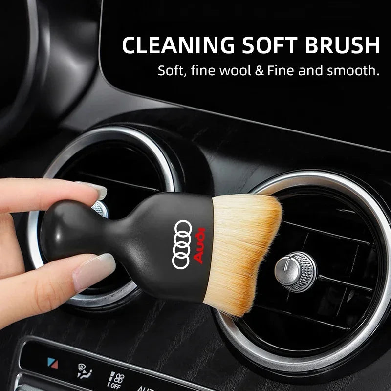 Audi Interior Cleaning Brush — Soft Nylon Air Vent & Dashboard Detailing Tool