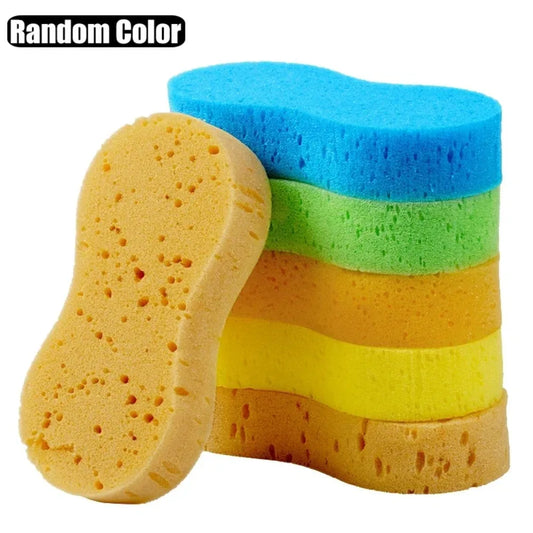Large honeycomb structure car washing sponge high density foam suit for scratch free auto body cleaning task