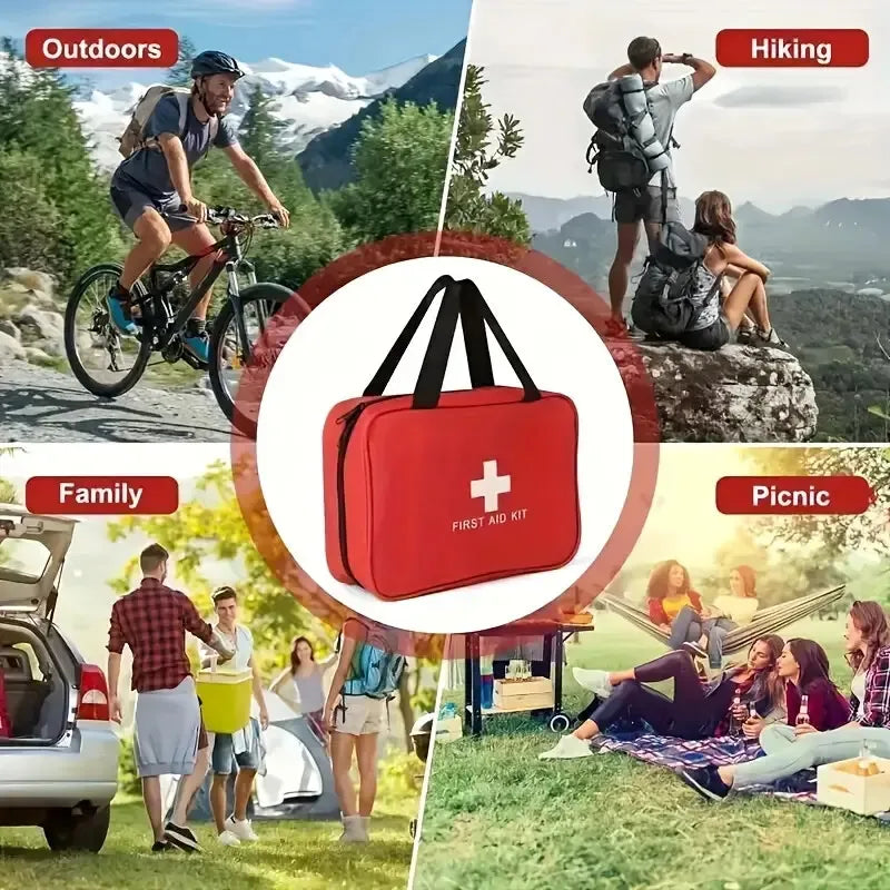 Advanced First Aid Kit — 22-Piece Emergency Survival Kit for Families & Outdoors