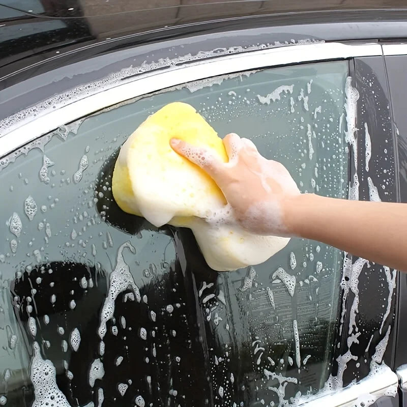 High-Density Figure-8 Car Washing Sponge — Professional Cleaning & Waxing Block