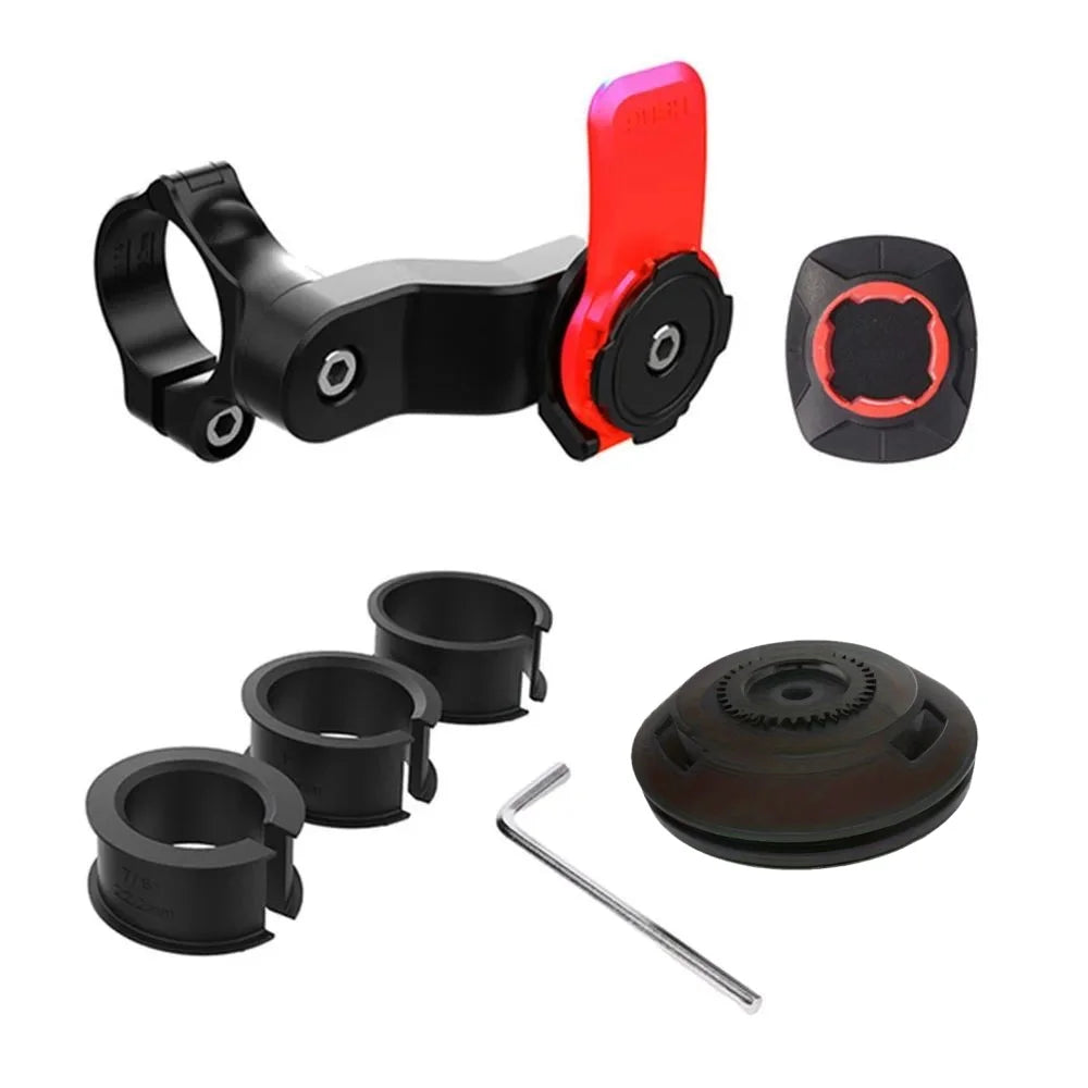 Universal Phone Holder 360° Rotatable — Car Dashboard, Windshield, Bike & Motorcycle Handlebar Mount