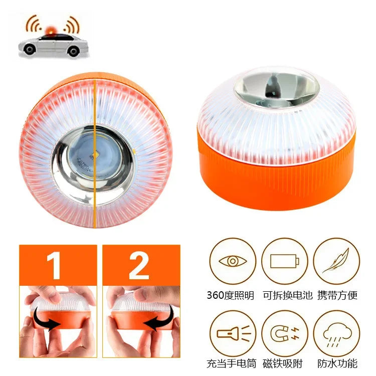 V16 Emergency Signal Light 2026 Latest Warning Light, Super Strong Magnetic Base, Latest Version of Car Emergency Light