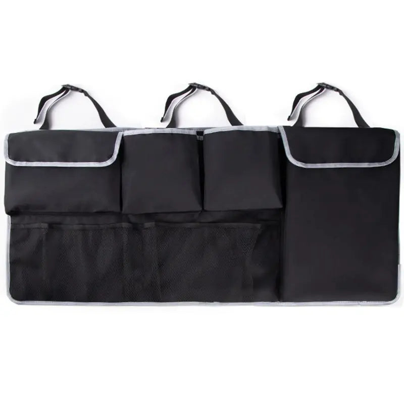 Multi-Functional Car Trunk & Back Seat Storage Bag — 3-Strap Organizer for SUV, MPV & More