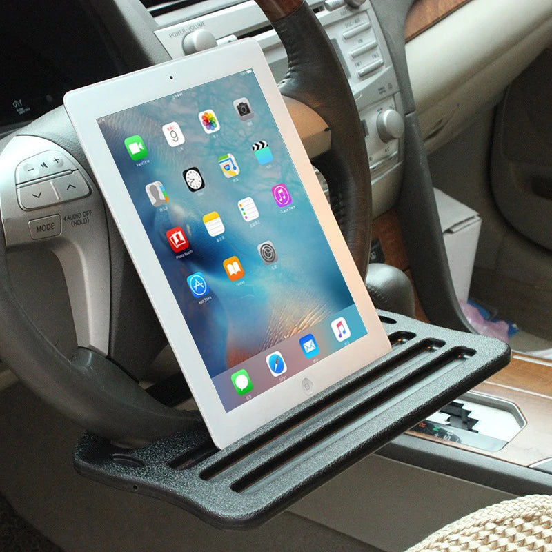 Multifunctional Car Steering Wheel Portable Tray Seat Organizer for Office Dining Reading Universal Car Bracket Tray Board