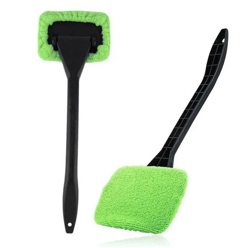 Long Handle Car Windshield Cleaning Brush — 180° Rotating Head Window Wiper Tool | 3 Colors
