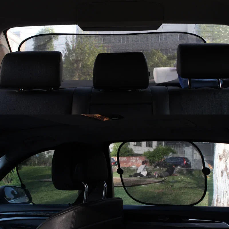 Universal Car Windshield & Window Sunshade — Foldable Mesh Visor Protector | 4 Options