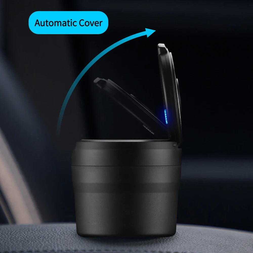 Car Ashtray Garbage Coin Storage Cup Container Cigar Ash Tray Car Styling Car Ashtray With LED Light Car Styling Accessories