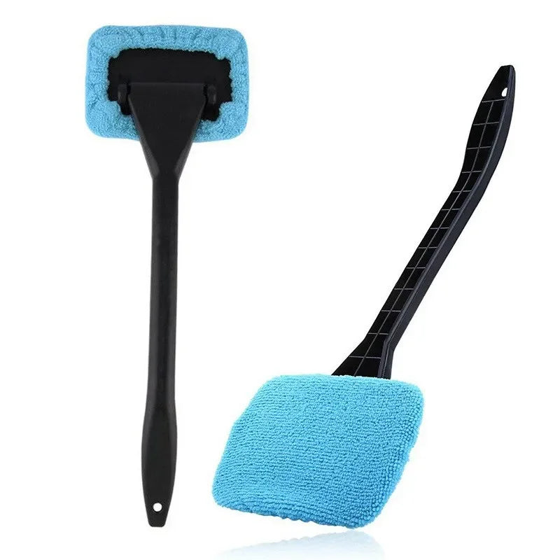 Long Handle Car Windshield Cleaning Brush — 180° Rotating Head Window Wiper Tool | 3 Colors
