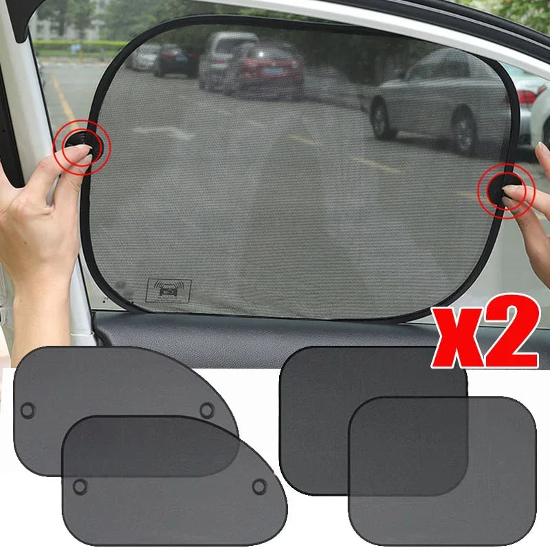 Universal Car Windshield & Window Sunshade — Foldable Mesh Visor Protector | 4 Options