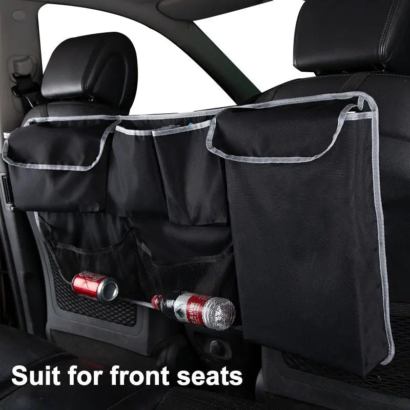 Multi-Functional Car Trunk & Back Seat Storage Bag — 3-Strap Organizer for SUV, MPV & More
