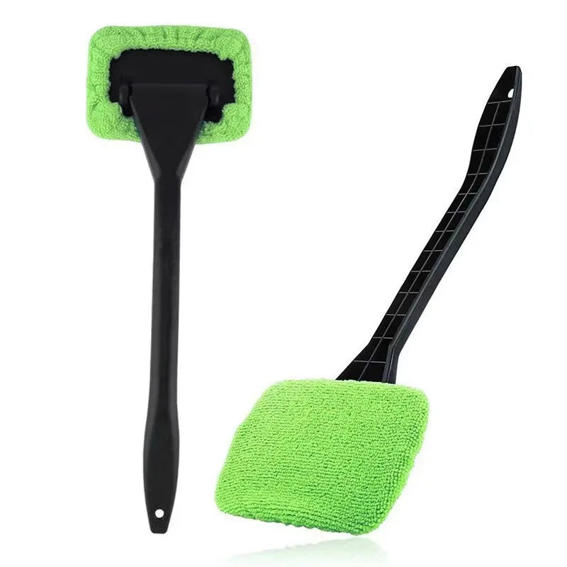 Long Handle Car Windshield Cleaning Brush — 180° Rotating Head Window Wiper Tool | 3 Colors