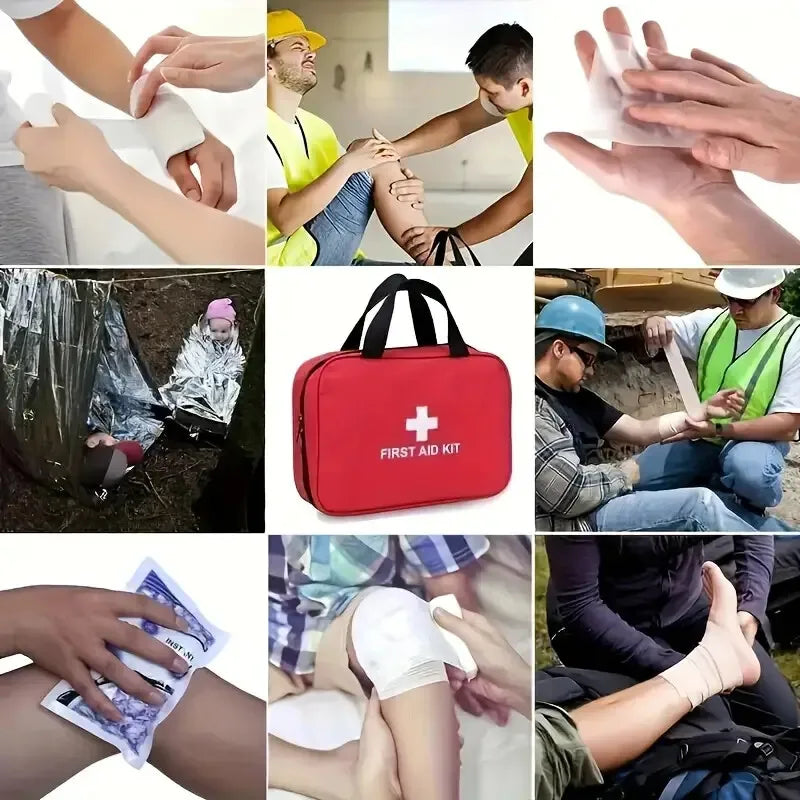 Advanced First Aid Kit — 22-Piece Emergency Survival Kit for Families & Outdoors