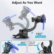 Universal Phone Holder 360° Rotatable — Car Dashboard, Windshield, Bike & Motorcycle Handlebar Mount