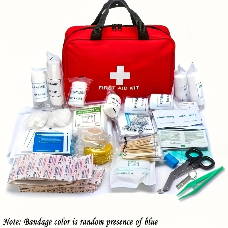 Advanced First Aid Kit — 22-Piece Emergency Survival Kit for Families & Outdoors