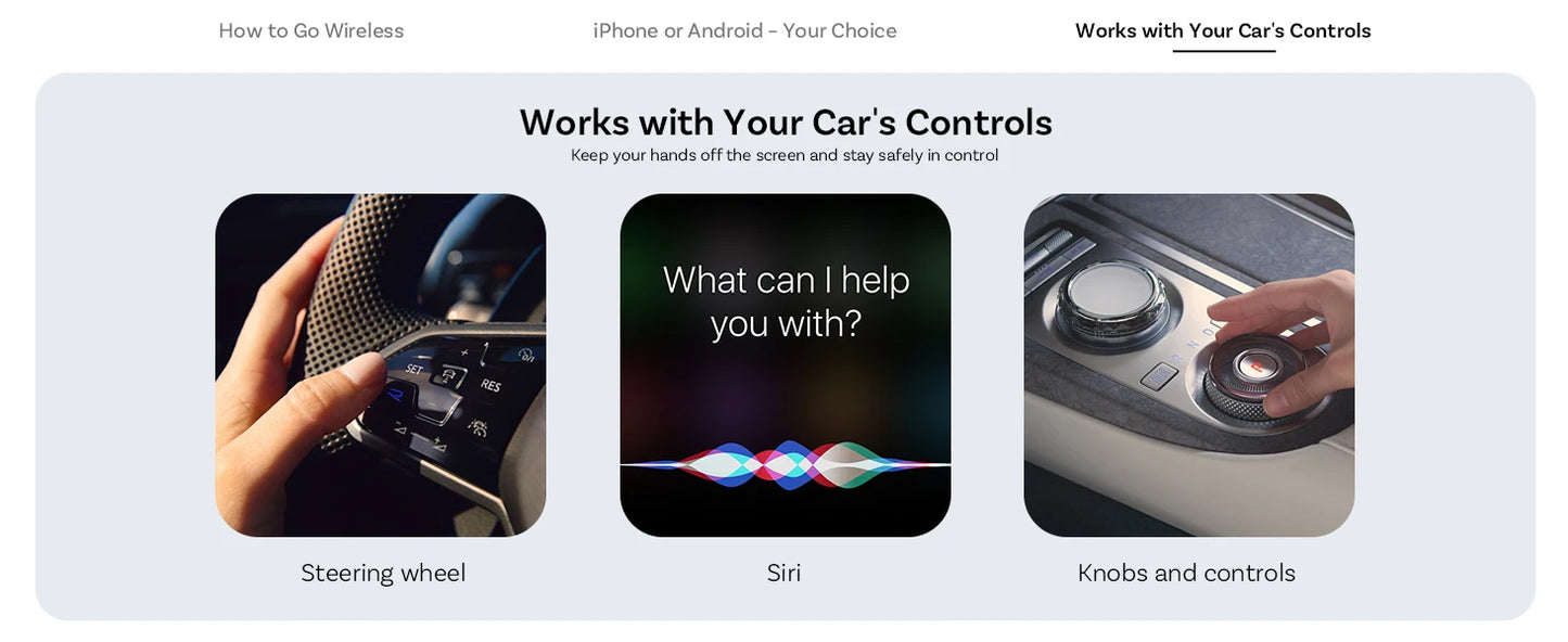 OTTOCAST Play2Video Ultra Wireless CarPlay AI Box Video Streaming for Car YouTube Netflix IPTV Plug&Play for Factory Wired CarPl