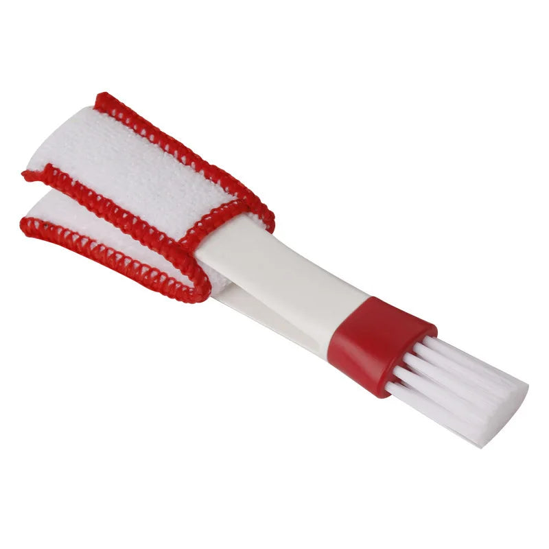 Double-Head Car Interior Cleaning Brush — Air Vent, Dashboard & Keyboard Dust Remover