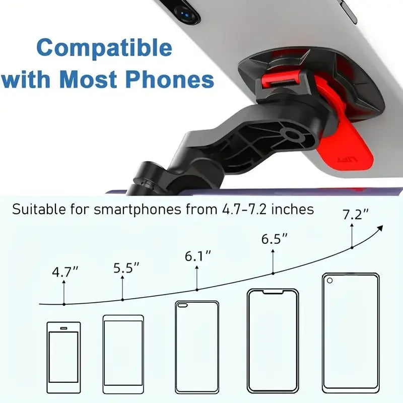 Universal Phone Holder 360° Rotatable — Car Dashboard, Windshield, Bike & Motorcycle Handlebar Mount