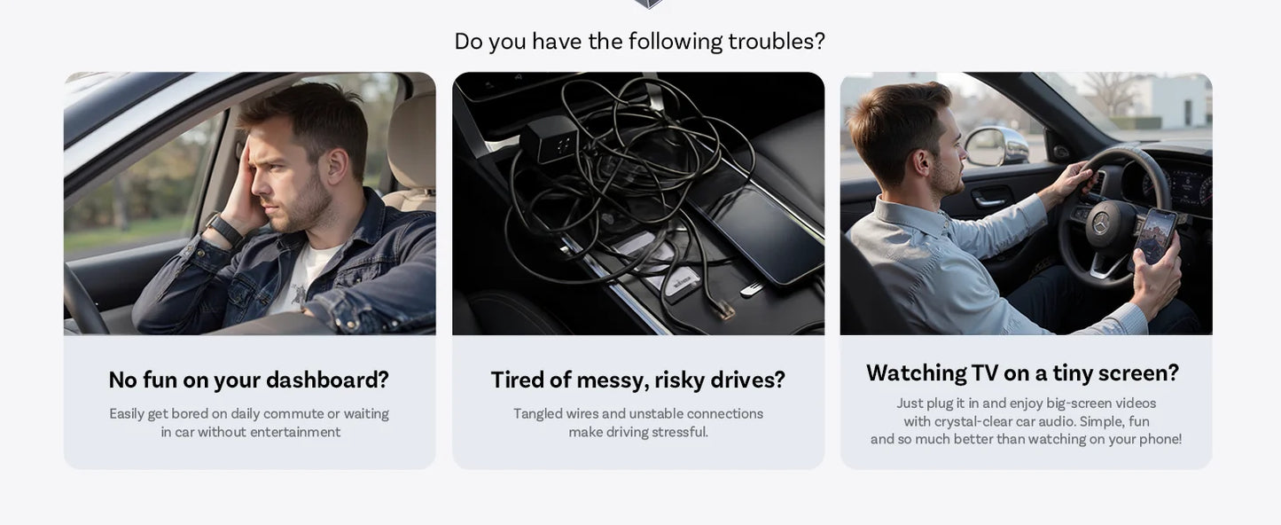 OTTOCAST Play2Video Ultra Wireless CarPlay AI Box Video Streaming for Car YouTube Netflix IPTV Plug&Play for Factory Wired CarPl