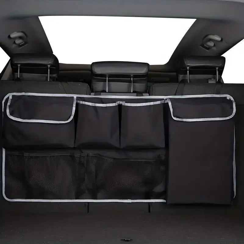 Multi-Functional Car Trunk & Back Seat Storage Bag — 3-Strap Organizer for SUV, MPV & More
