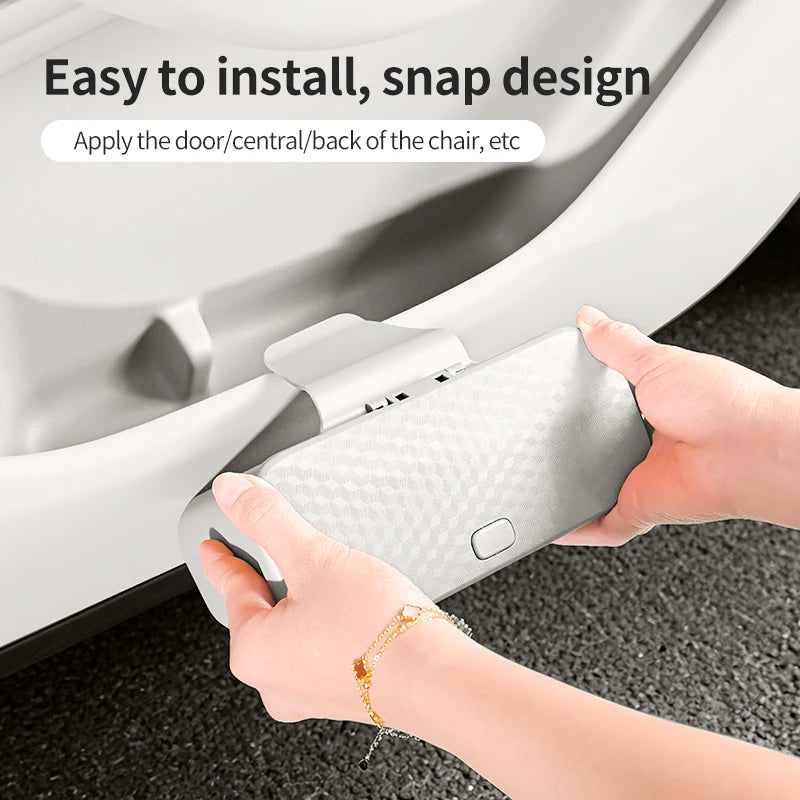 Multifunctional Car Trash Can with Lid Button Hanging Storage Bin for Wet and Dry Use Auto Interior Accessories Organizer Box